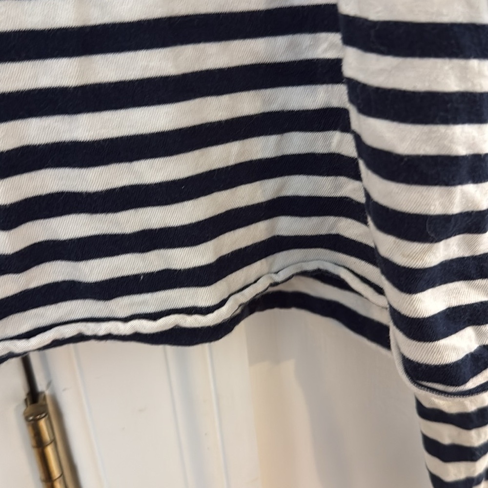 Brandy Melville Navy and White Striped Top - Picture 4 of 4